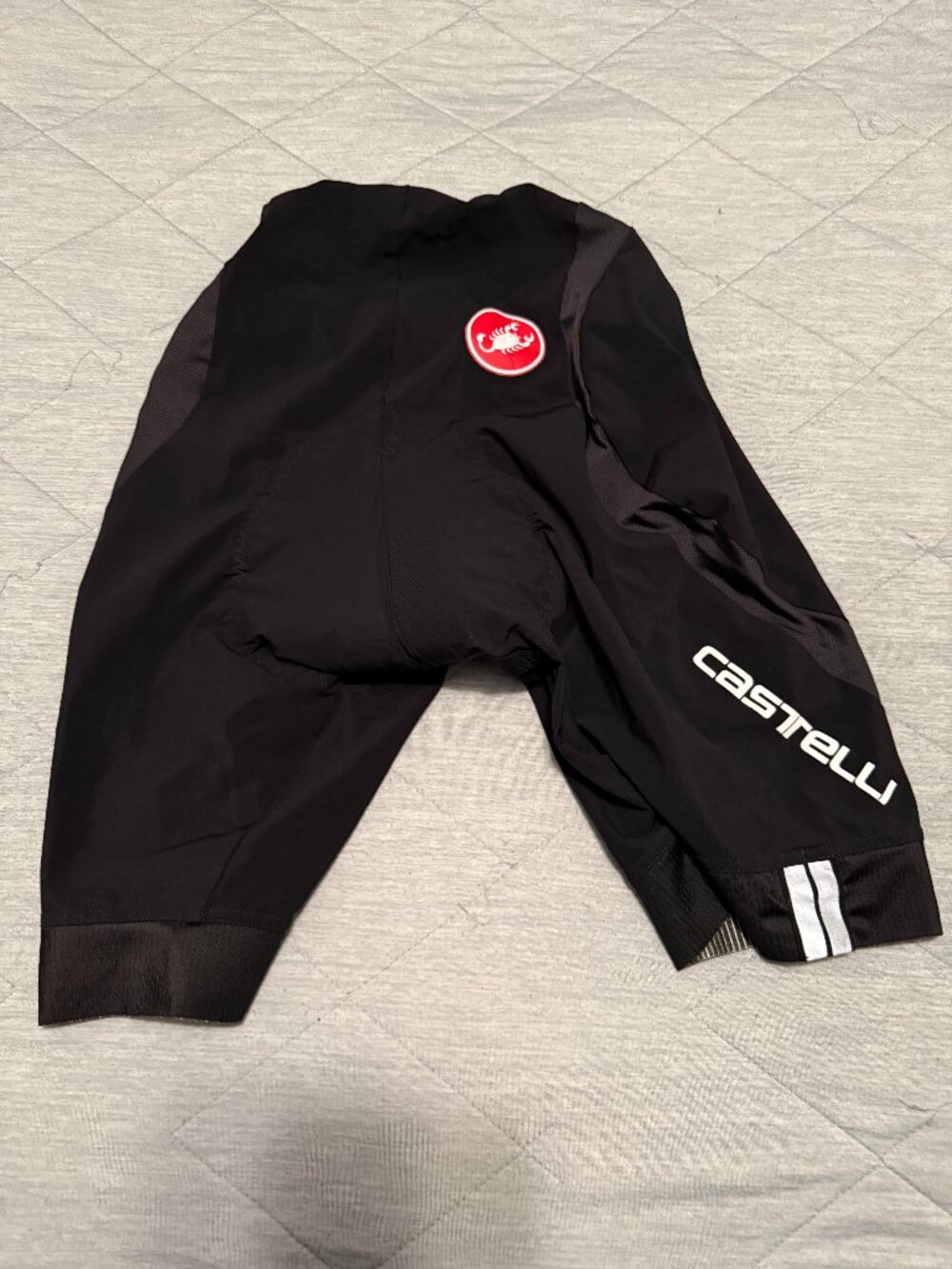 Mens Castelli Endurance X2 Cycling Shorts Black Red XXL